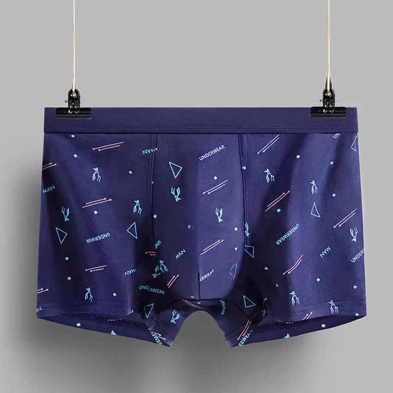 1/2/3/4 قطعة سراويل داخلية للرجال من القطن رسالة مطبوعة 2025 لينة الحميمة رياضي تنفس الملاكمين الذكور السراويل U محدب الملابس الداخلية