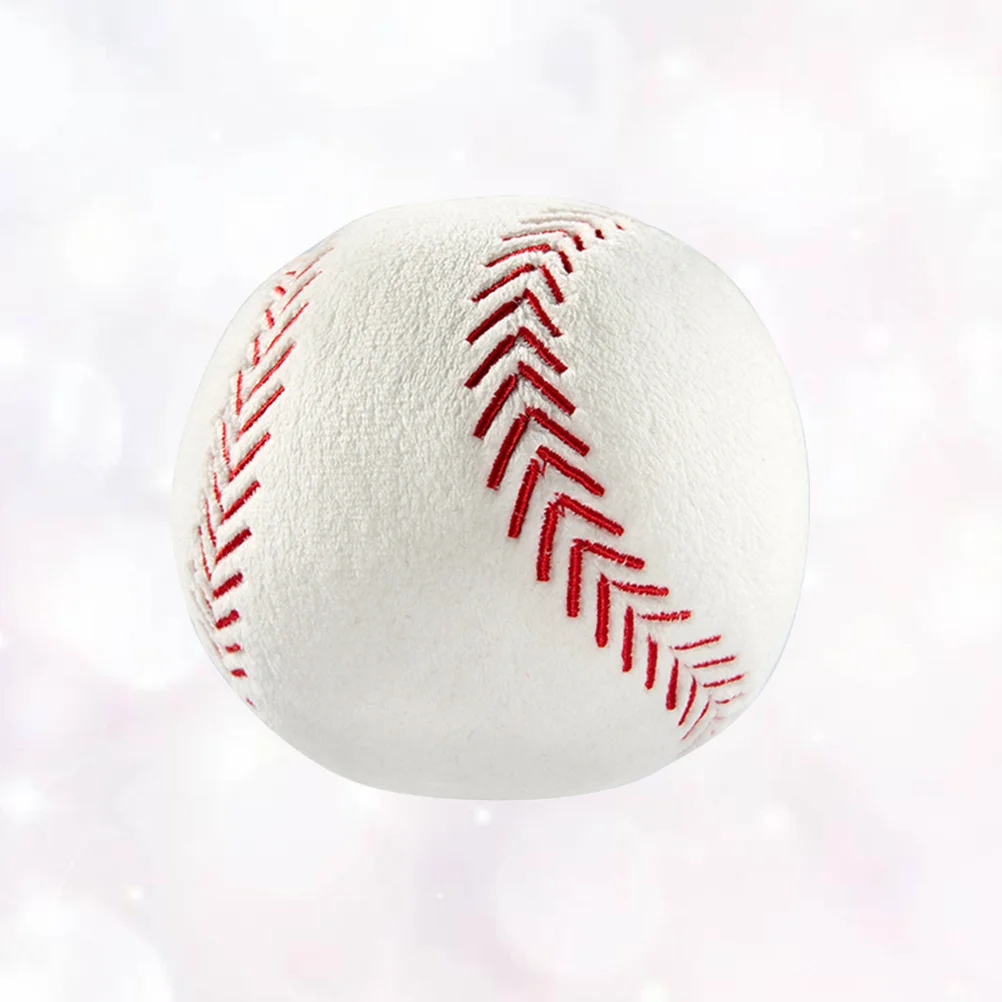 1 pz 12 cm creativo peluche palla giocattolo simulazione baseball regali festa di compleanno (bianco) peluche baseball