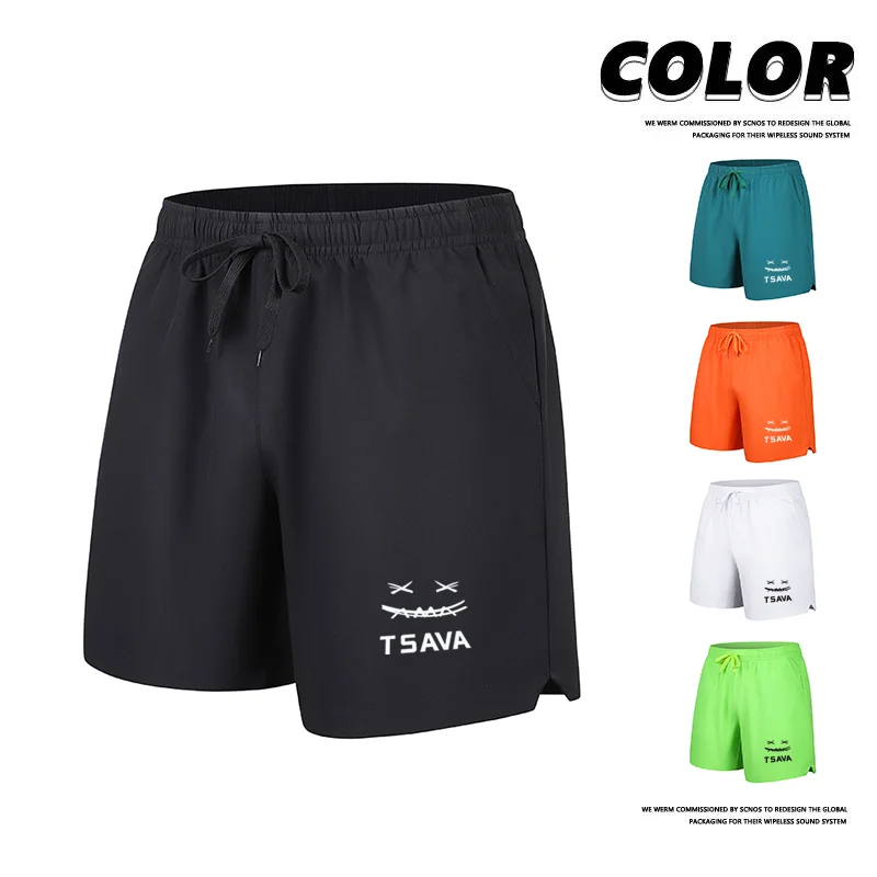 

Outdoor trendy brand summer new men's running shorts fashionable casual fitness five quarter pants loose and comfortable sports