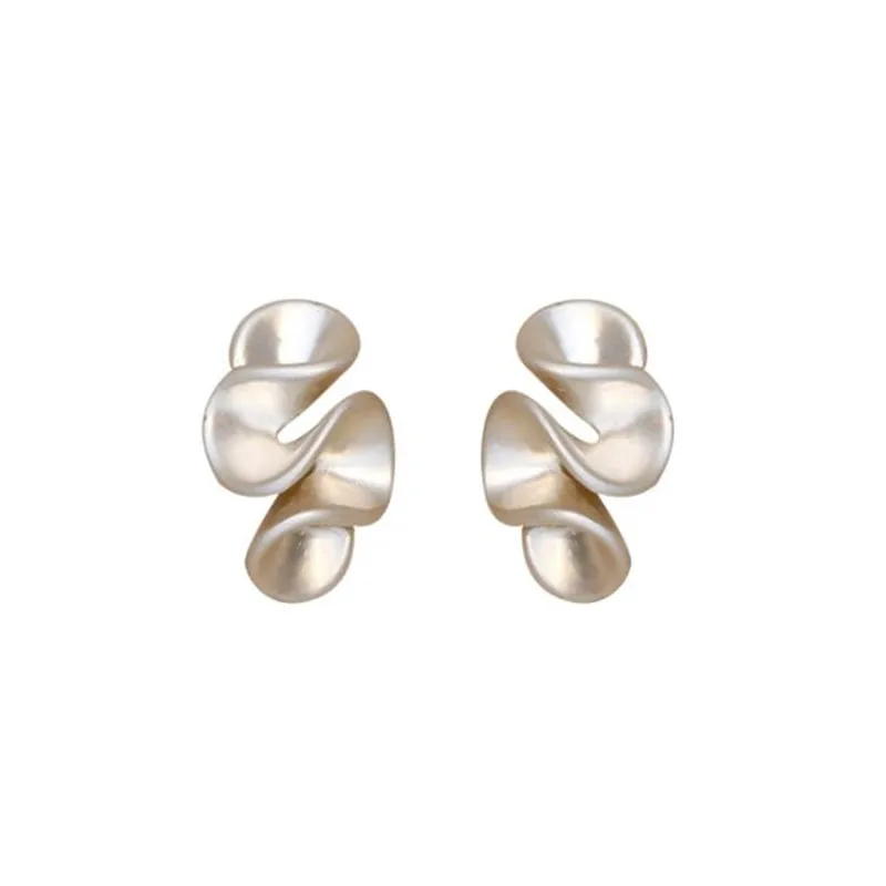 Personality Silver Color Sweet Cool Irregular Shape Stud Earrings for Women Ear Jewelry Accessory e236