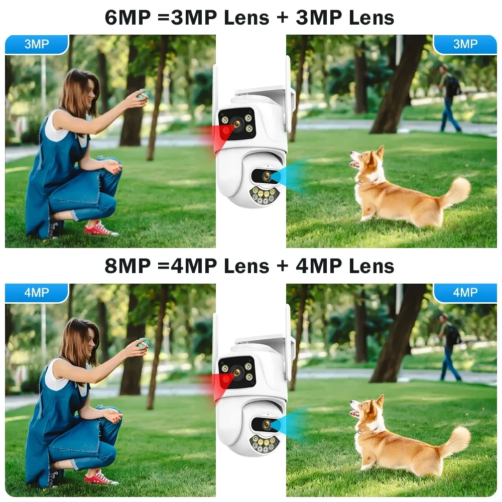 Picture 6: 9MP 8CH Wifi NVR Security Camera Kit 4CH Wireless Outdoor 8x Zoom 7-inch LCD CCTV System With Night Vision Function
