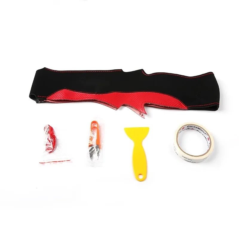 Premium Fur Steering Wheel Cover Car Steering Wheel Braid Cover with Needles and Thread Anti Slip Interior Protector For Porsche