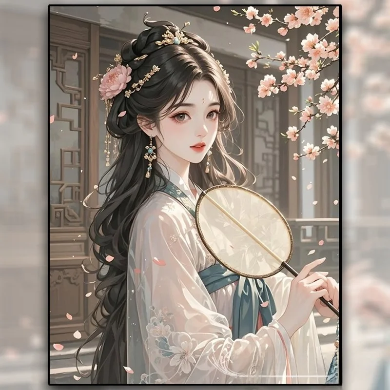 

Новый набор для вышивания крестиком 2026: Красивая дама, маленький комплект для гостиной, алмазная живопись, инструменты и аксессуары, классический стиль для дома