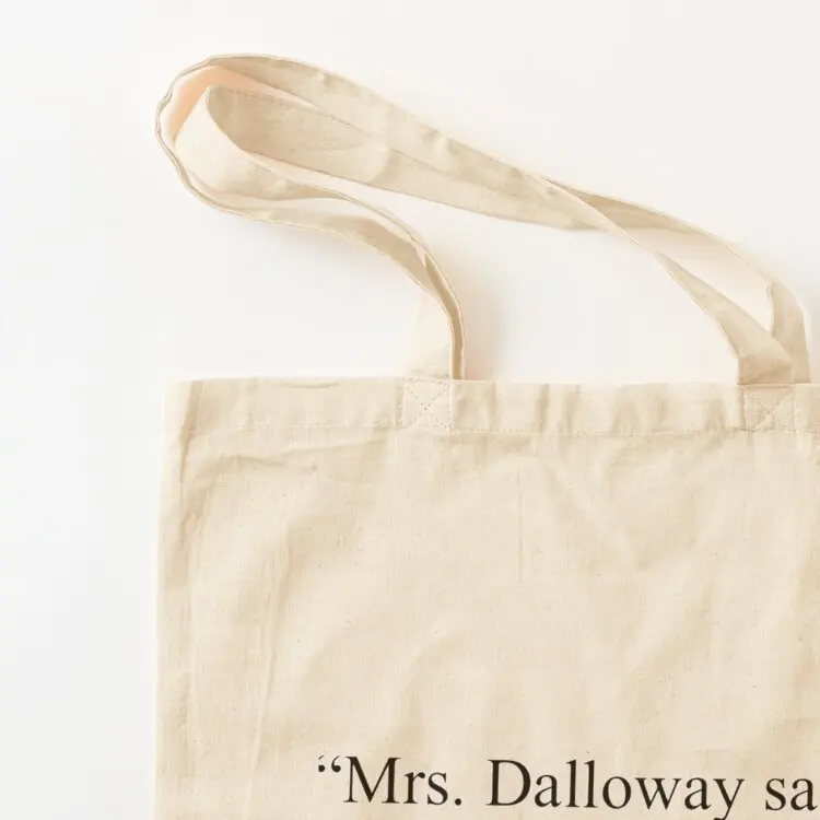 حقيبة يد كلاسيكية من Mrs Dalloway Flowers Virginia Woolf حقيبة شاطئية حقيبة تسوق قماشية للرجال للمتسوقين