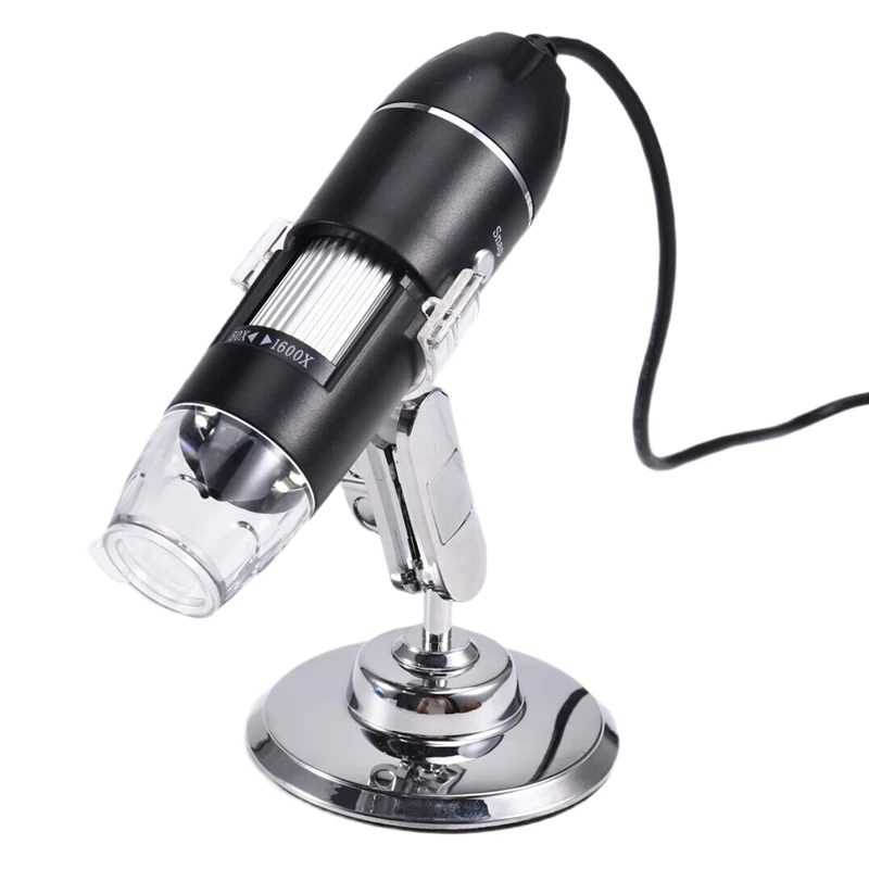 1600X 3-In-1 High-Definition Digital Microscope LED Portable Smart Connect For Android Pc Computer Children's Teaching