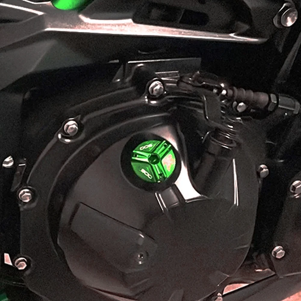 Couvercle de Réservoir de Frein Avant et Arrière, Bouchon de Remplissage d'Huile Moteur, Accessoires de Moto pour Kawasaki Z900 Z 900 SE 2017-2024 2023