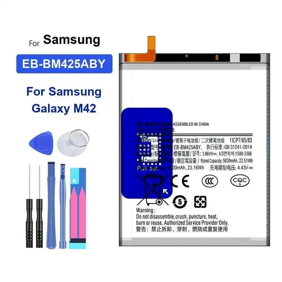 

EB-BM425ABY 6000Mah Mobile Phone Battery For Samsung Galaxy M42 High Capacity