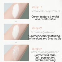 Crème CC correctrice de teint blanche, fond de teint pour le visage, maquillage à haute couvrance, éclaircissant pour la peau, correcteur de teint, crème tonifiante, base de maquillage coréenne 4