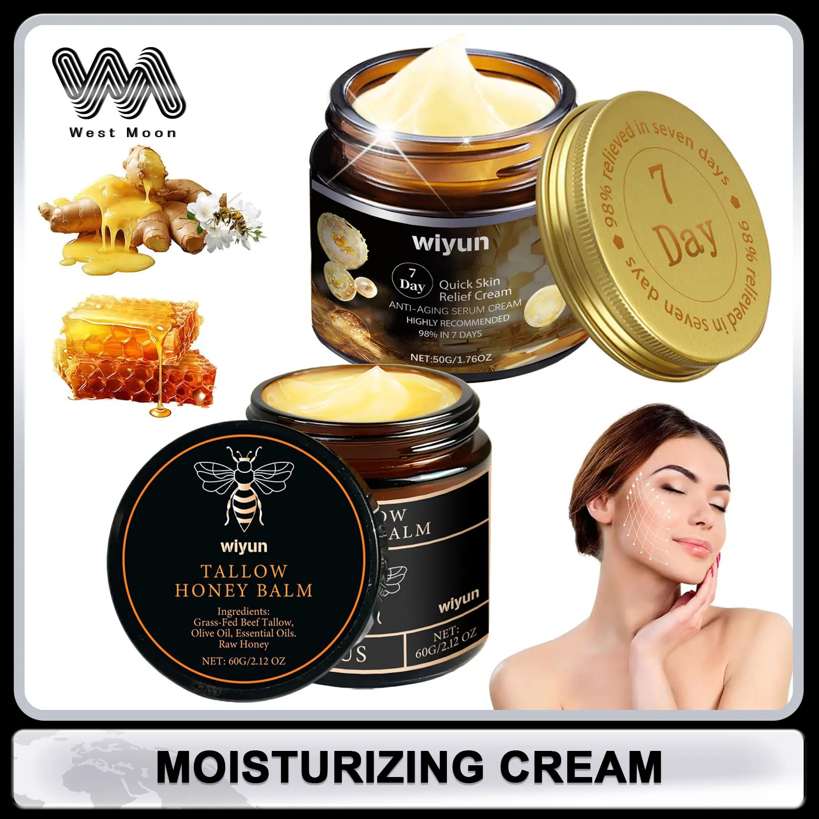 

Face Cream for Dark Spots Removal Fine Lines 7 Day Repair Damaged Skin Firming Lifting Sagging Improvement Nourishing Skin Care