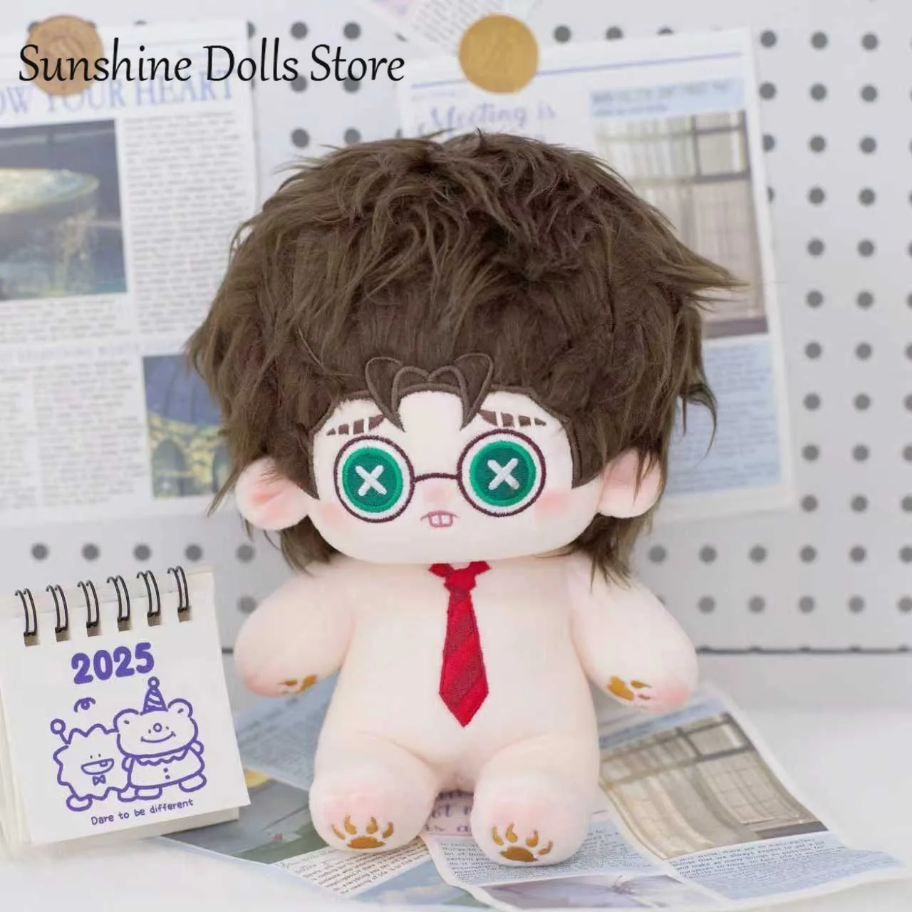 

20cm Freddy Riley Lawyer Identity Game Handsome Boy Plush Doll Stuffed Body Dress Up Clothes Cotton Plushies Figures Xmas Gift
