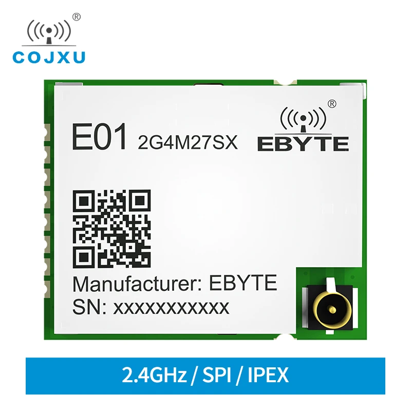 

E01-2G4M27SX Nordic nRF24L01P 2.4GHz 27dBm 500mw 2200m Range PCB Antenna SMD SPI RF Module