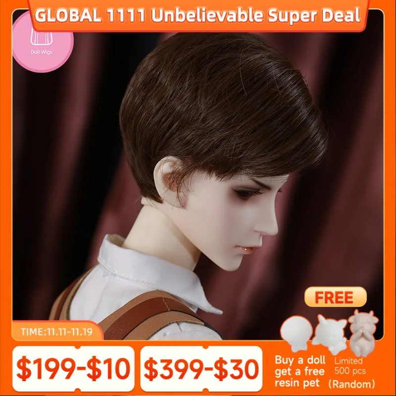 

Парики BJD L3 # Размер 9-10 дюймов 1/3 Высокотемпературный парик Длинные волосы Bjd Sd Парики куклы в красоте Ручная работа Diy