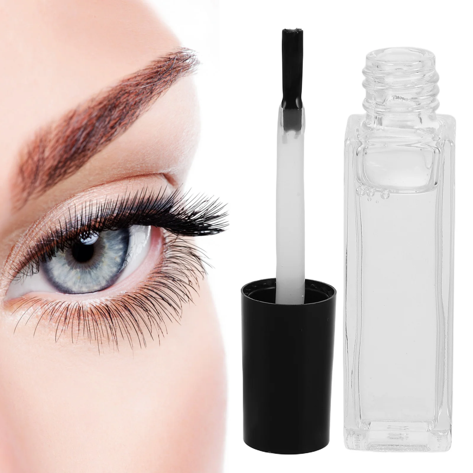 

Clear Quick Dry Transparent Lash Glue Strong Hold Gentle Fork Tool Fast Dry Invisible False Eyelash Adhesive