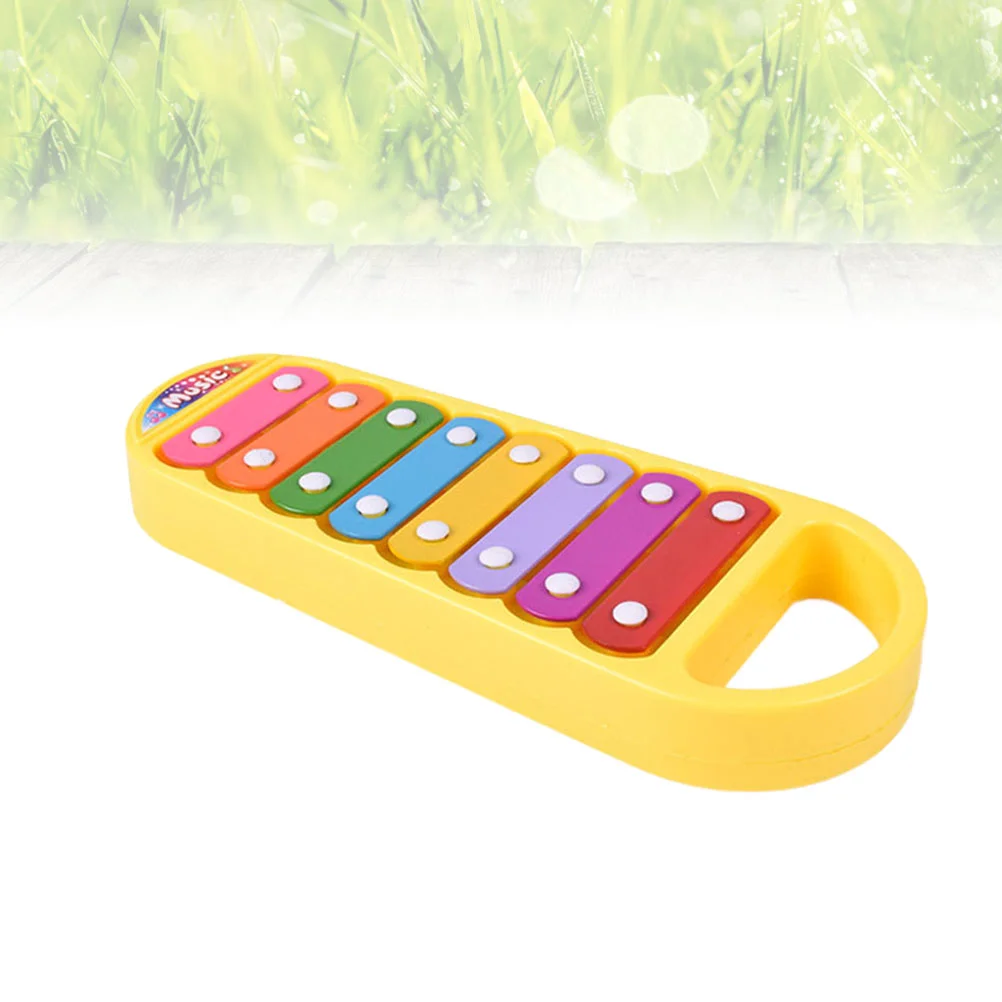 Cartoon Children's Percussion Toy Eight-tone Hand Knocking on the Piano Hand Knock Xylophone Glockenspiel Kids Infants Musical E