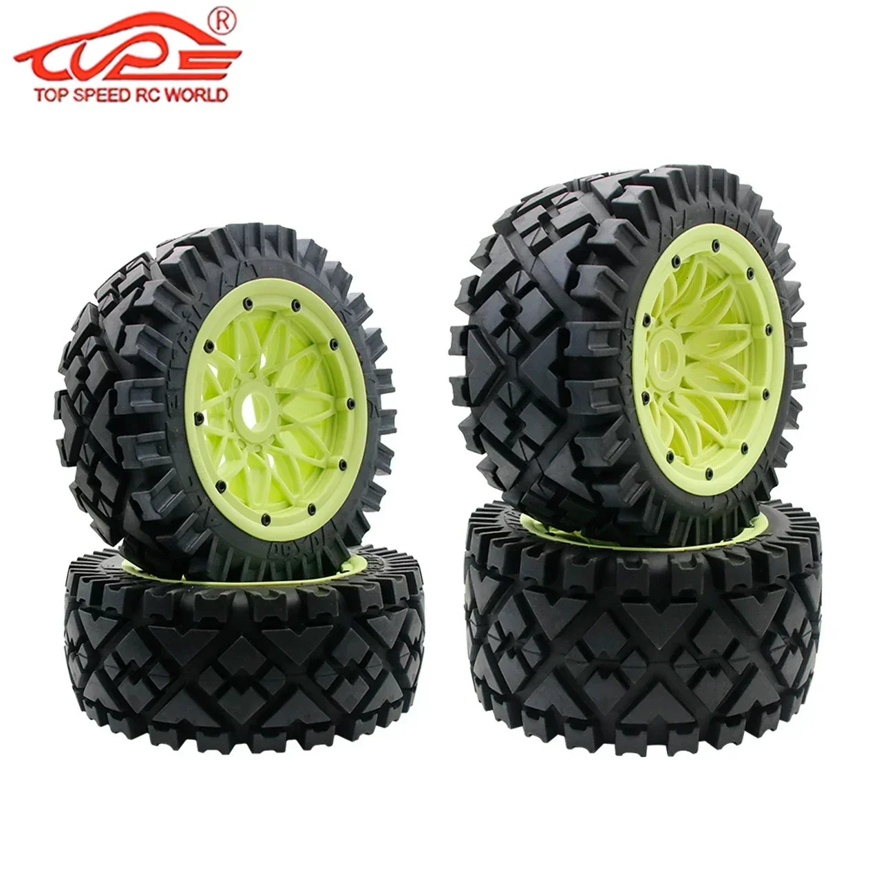 New All Terrain Front or Rear Wheel Tire Assembly 2pc or Inner Foam Skin Kit for 1/5 Rc HPI ROFUN ROVAN Kingmotor BAJA 5B Parts