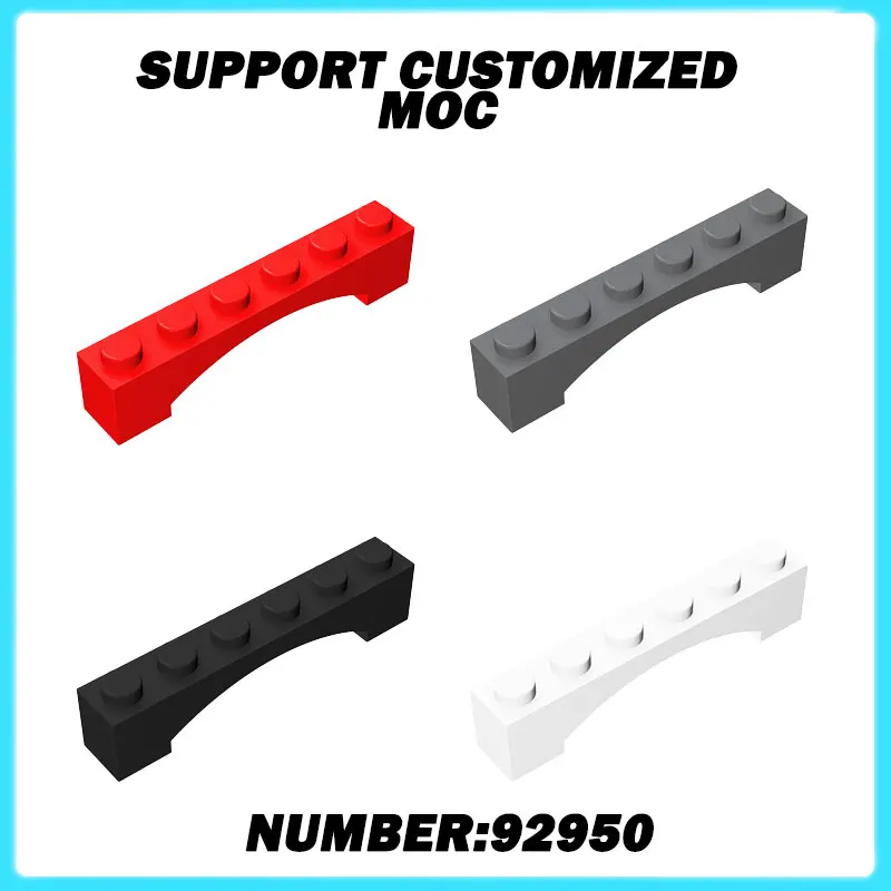 92950 MOC 50g Arch 1x6 Building Blocks Kit 3455 Raised House Bricks Educational Idea Assemble Toy Children Birthday Kid Gift