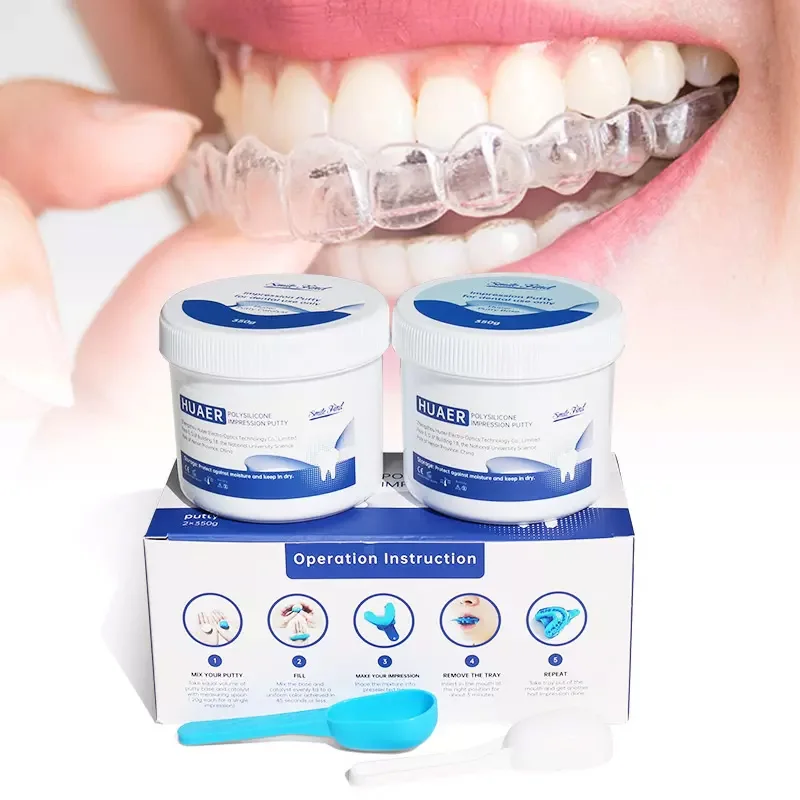 Zęby dentystyczne wrażenie Kit materiał zestaw do formowania zębów korona zęby Aligners ustalający forniry materiały do obróbki protez