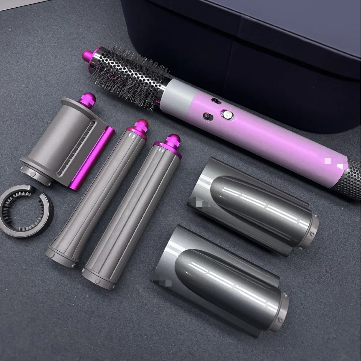 متعددة الوظائف 7 في 1 مكواة تجعيد الشعر مجفف الشعر تصفيف الشعر مكواة تجعيد Escova Secadora Modelador De Cachos