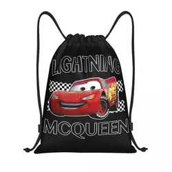 Lightning McQueen 95 zaino con coulisse borsa da palestra sportiva Racing Car String Sackpack per l'escursionismo