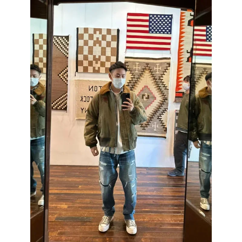 VISVIM FIL 22AW MONROE Nakamura heavy washed distressed Monroe jacket Japanese fashion winter cotton jacket