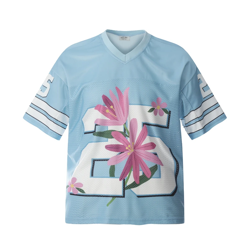 

Футболка GXFortune American Style Digital V-Ne ort Sve T-irt ex Summer Oversize Casual f Sve Loose Top