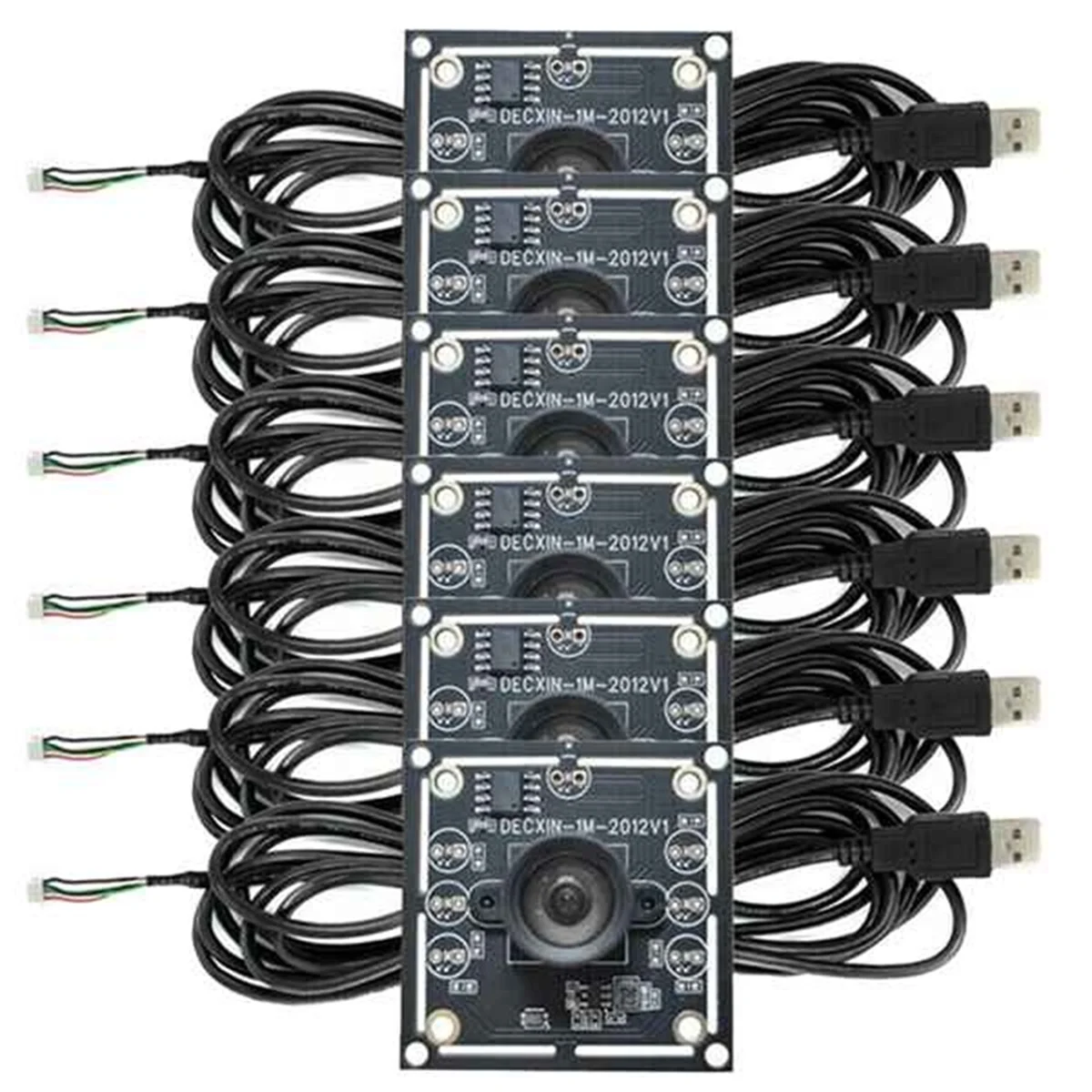 N21R 6PCS 100 Degree Camera Module 1MP OV9732 1280x720 USB Free Driver Manual Focus,with 3 Meter Cable for WinXP/7/8/10