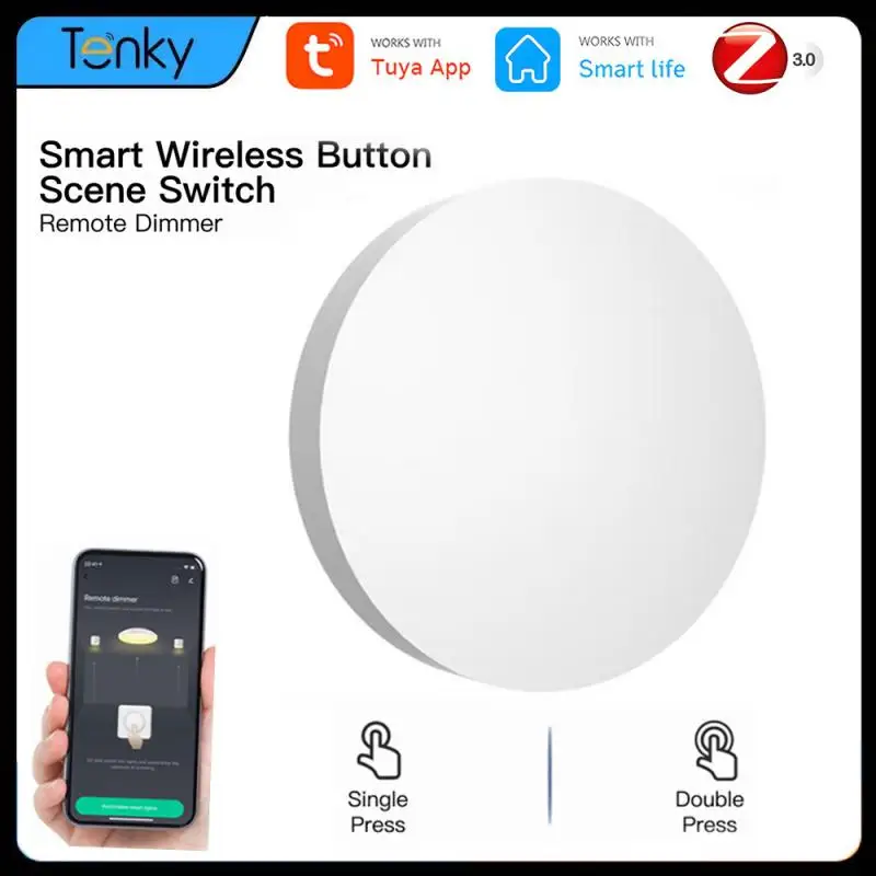 

Tuya ZigBee Smart Button Scene Switch Smart Home Smart Life APP Remote Control Automation Multi-scene Linkage Gateway Need