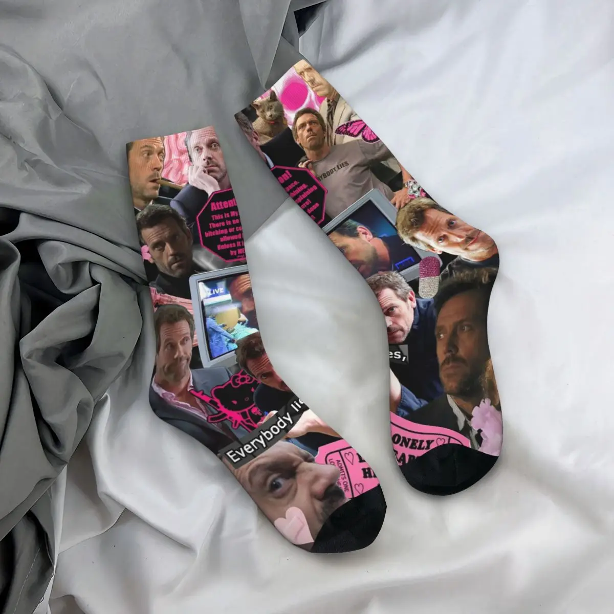 جوارب طاقم جميع المواسم دكتور جريجوري هاوس تومورولاند جوارب طويلة مضحكة إكسسوارات للرجال والنساء هدايا