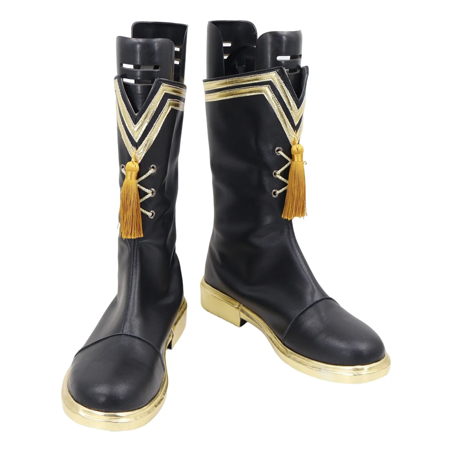 Weedy Cosplay chaussures jeu archevaliers Cosplay accessoire en cuir PU bottes noires Halloween carnaval jeu de rôle chaussures sur mesure