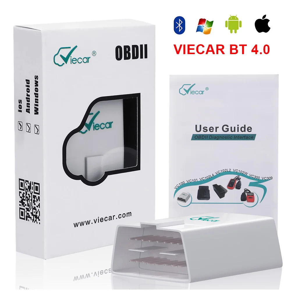 

Car Diagnostic Tool Bluetooth 4.0 Viecar ELM 327 V1.5 OBD2 OBDII Scanner Code Readers For Android/IOS