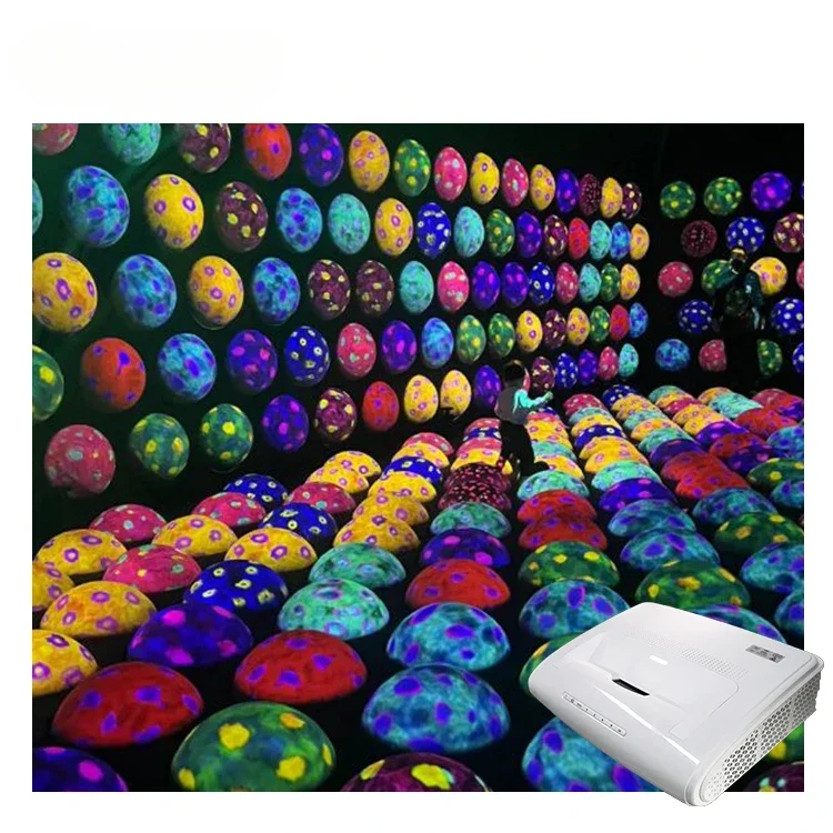 Indoor Factory Customization immersive Jumping Sphere 3d hologram floor Interactive Projection Games for kids