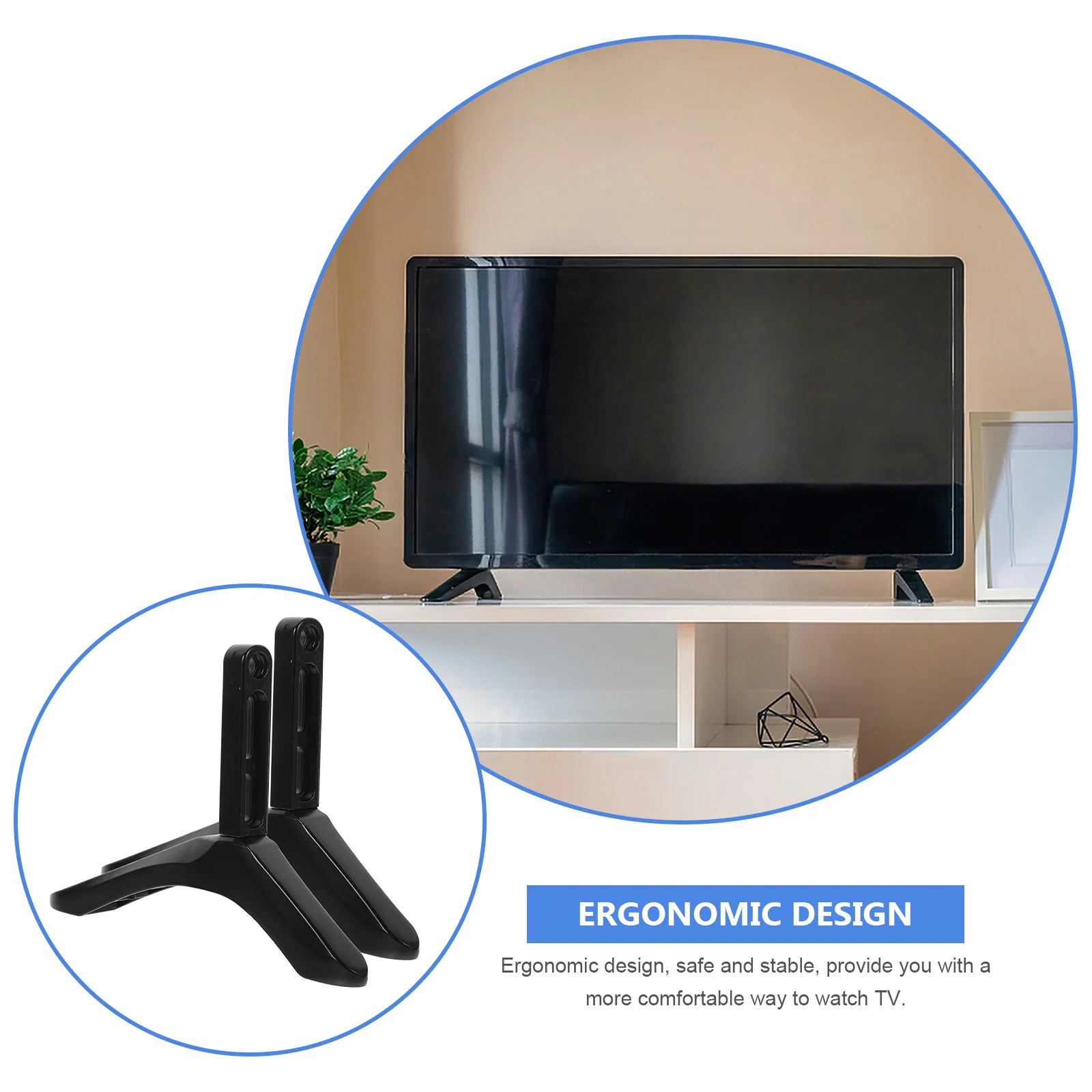 Soporte para Monitor de escritorio, trípode Universal, soporte LED, soportes de mesa negros