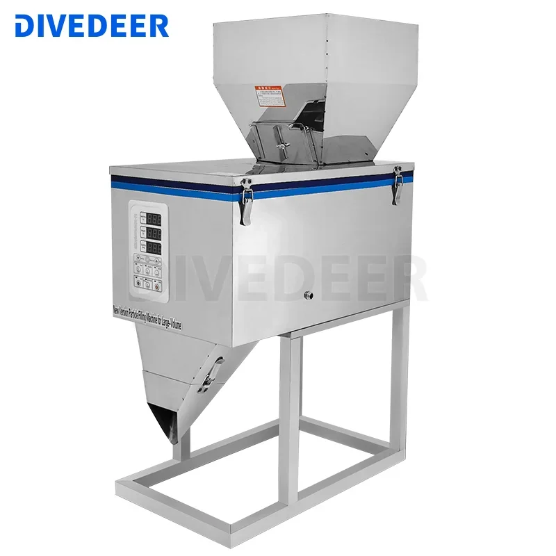 DIVEDEER 999G Korrel Poeder Vulmachine Automatische Weegmachine Mispel Verpakkingsmachine Voor Thee Bonen Zaad Deeltje 220V