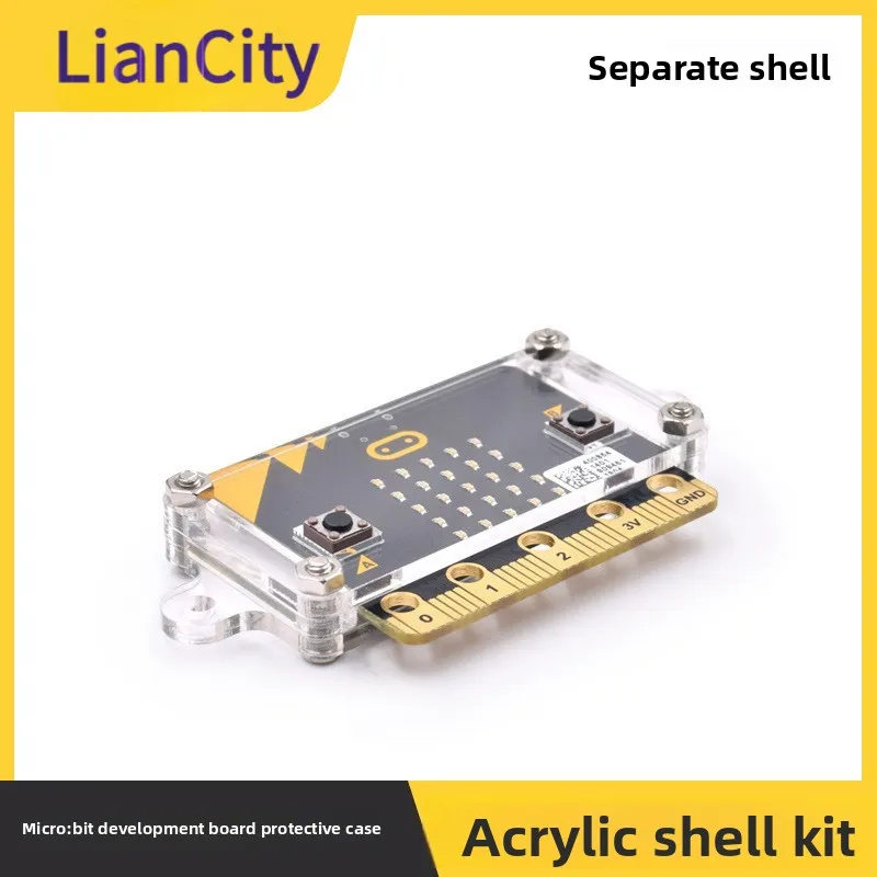 BBC Micro:bit Development Board Acrylic Protective Case, Shockproof Transparent Protective Shell Kit