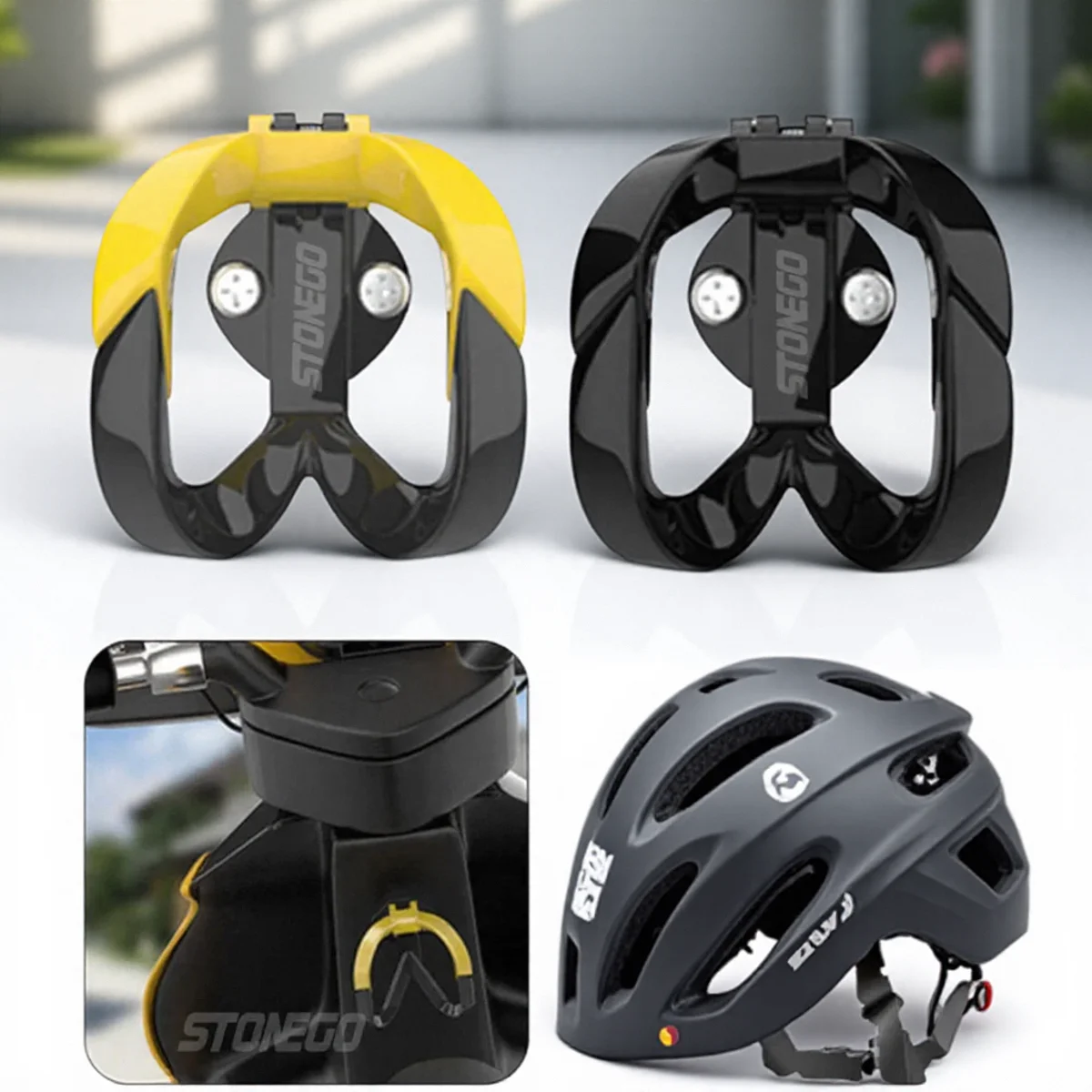 

Double Hook Universal Motorcycle Moped Electric Scooter Bag Hanger Aluminum Alloy Metal Accessory