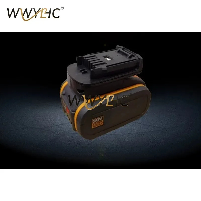 USB Battery Adapter Converter, Small Foot To Large Foot Battery Conversion Base for Power Machine
