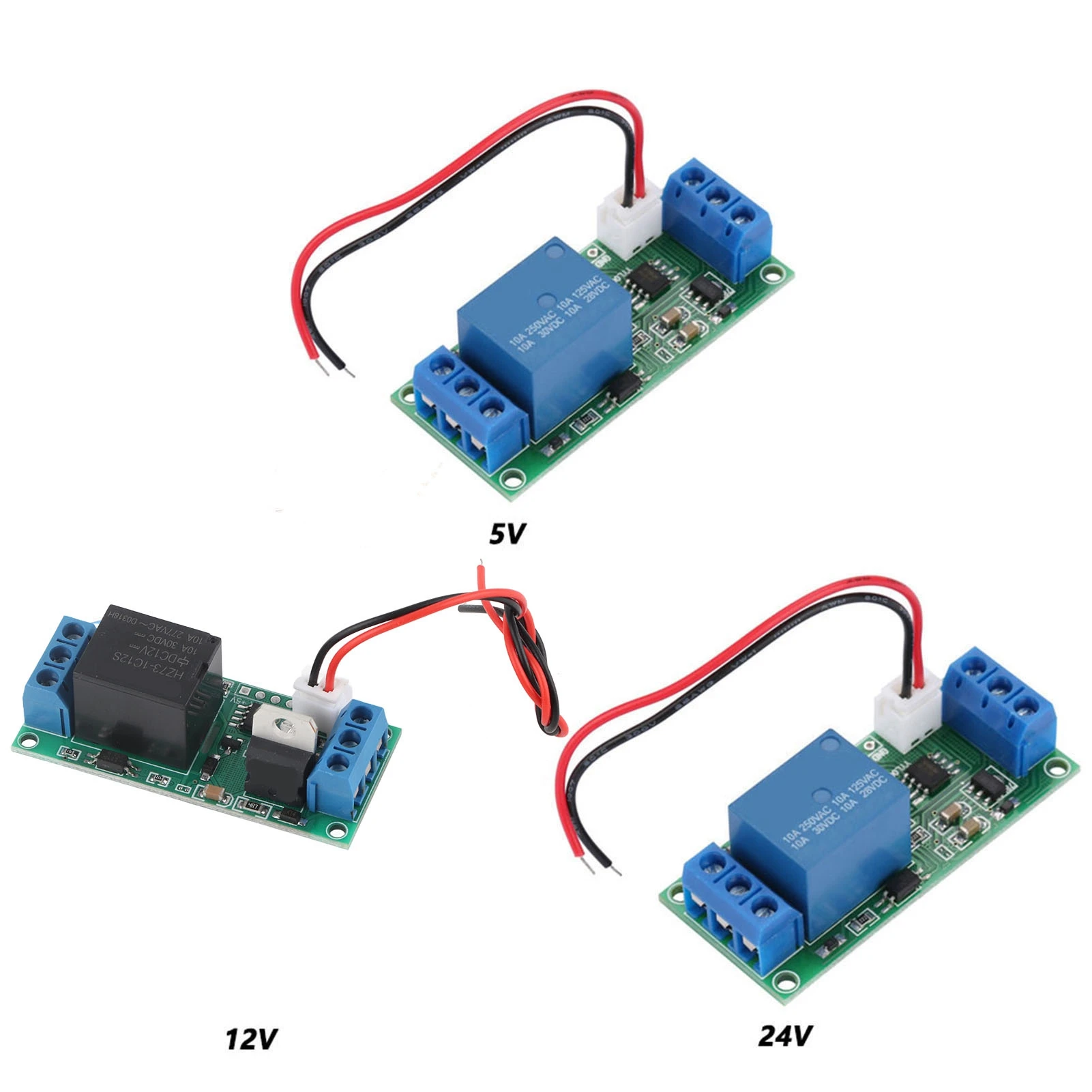 5V/12 V/ 24V Self Lock  High Level Trigger Relay Module One Button Start Stop Self Locking Self Locking Optocoupler