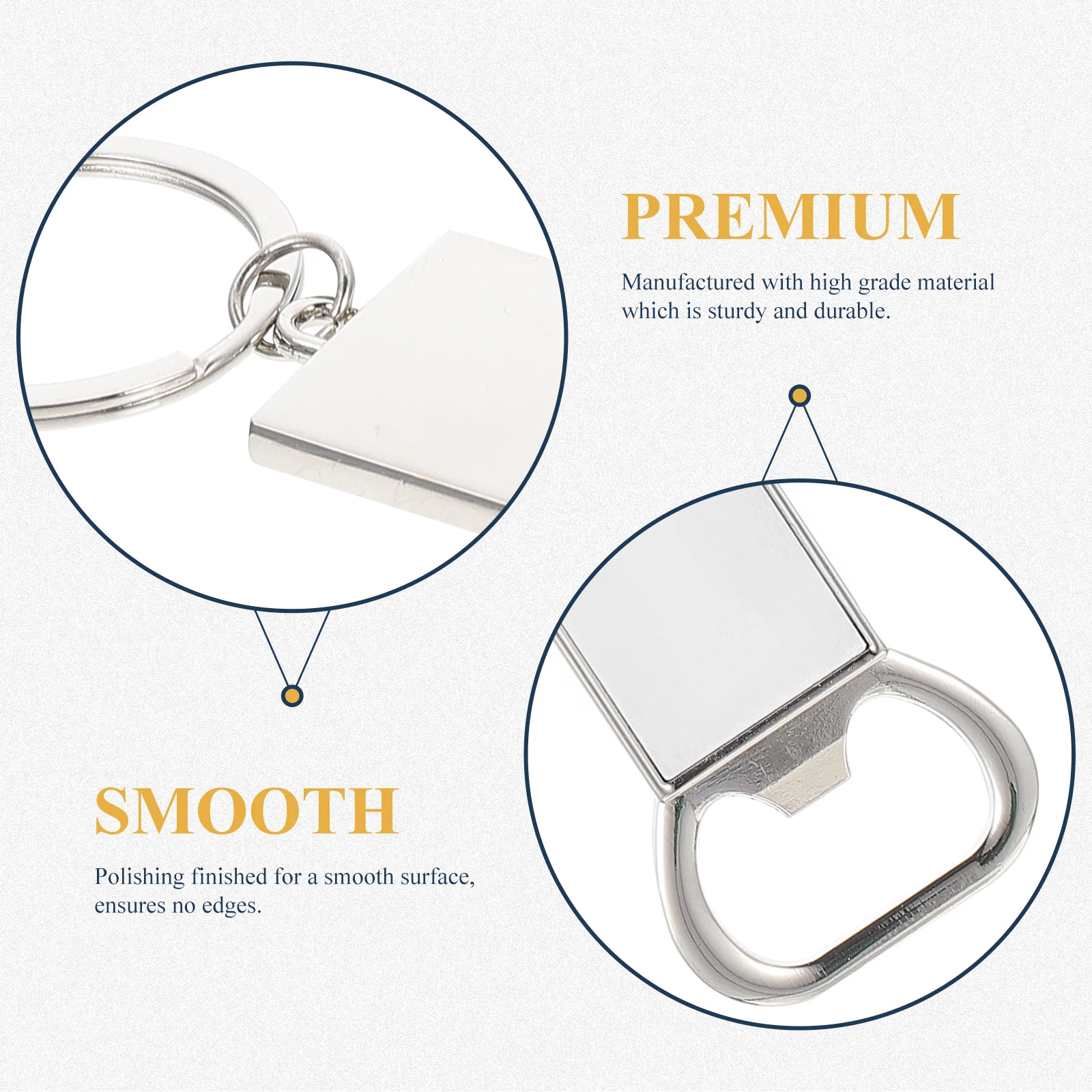 

10pcs Bottle Opener Keychain Multifunction Zinc Alloy Wear Resistant Decorative Beer Keyring Travel Camping Gifts