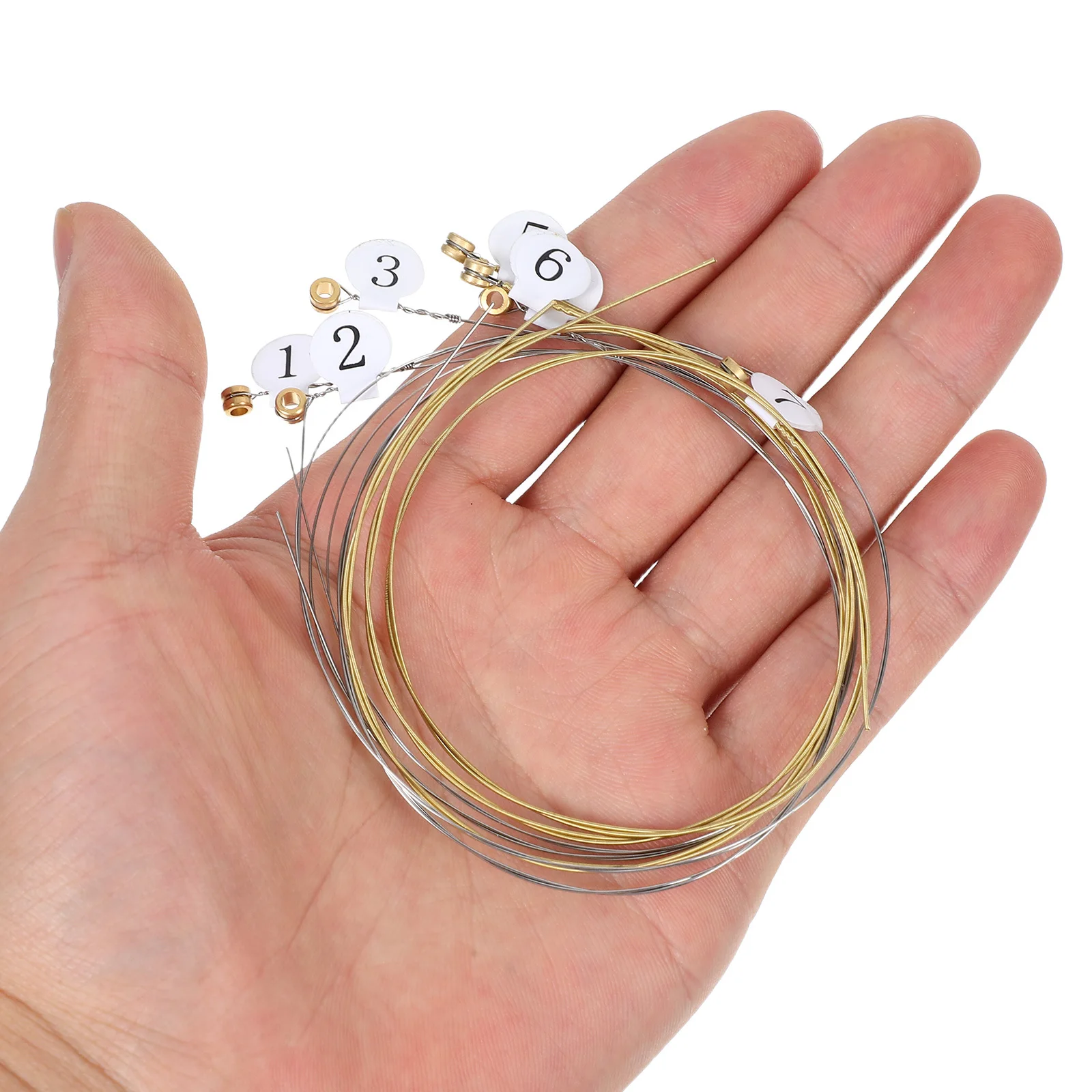 

7 String Lyre Harp Strings Metal Alloy Replacement for Enhanced Sound Quality Smooth Playability Ideal for Beginners and Experts