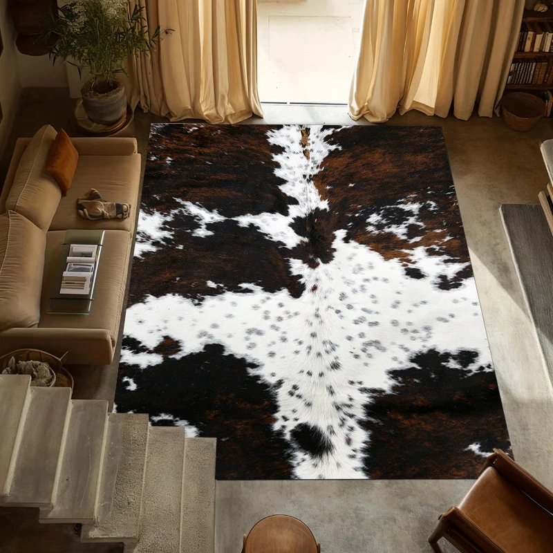 Hot Sale Animal Print Area Rug Stylish Floor Carpet for Living Room Bedroom Wildlife Themed Non-Slip Home Decor