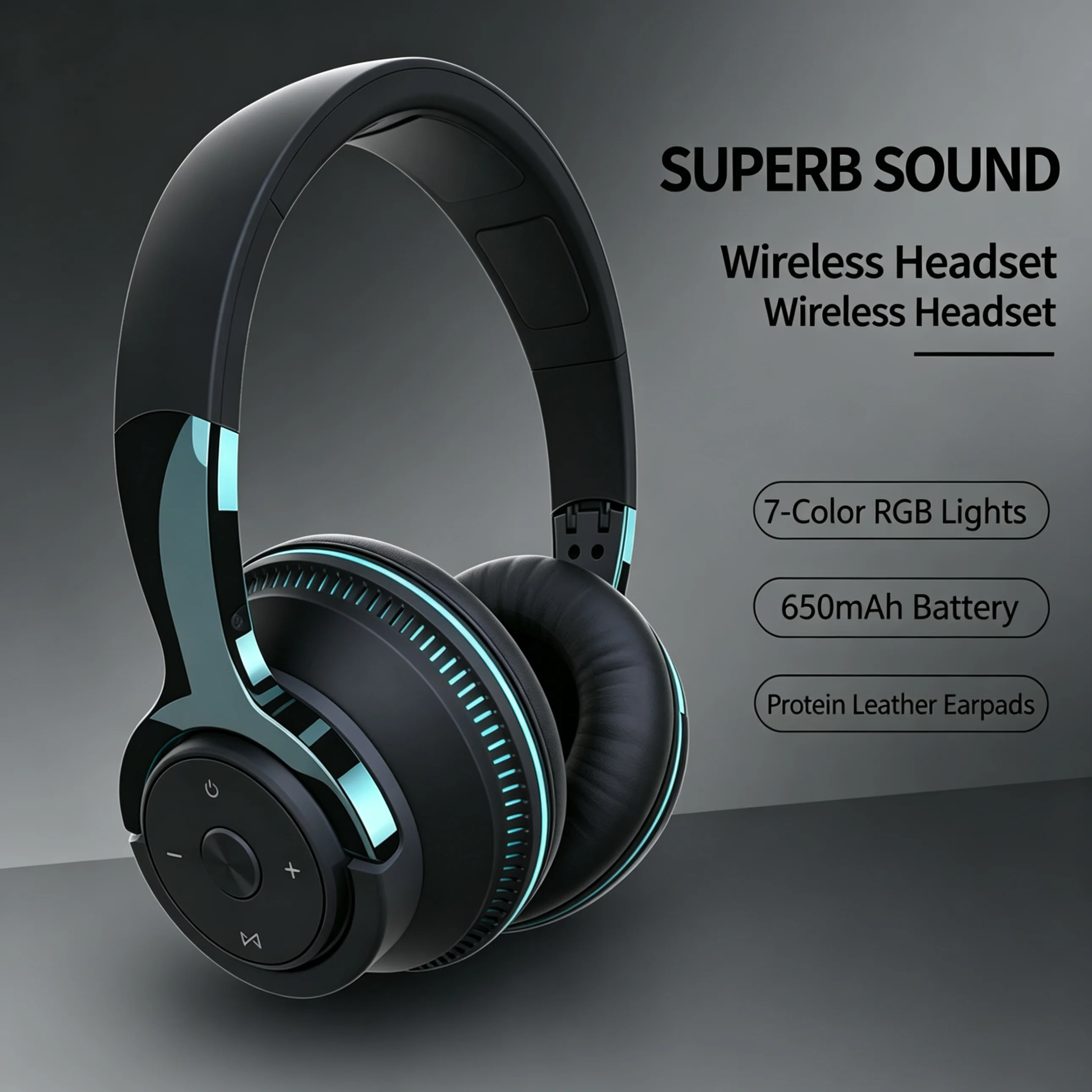 

Wireless HiFi Bluetooth 5.1 Over Ear Foldable Headphones Noise Cancelling Stereo For Mobile Phone Computer PC Gaming Lightweight