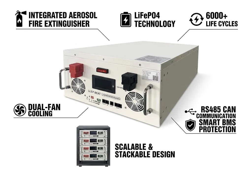 All in One Battery Home Energy Storage Solar System Hybrid Integrated Renewable Energy Battery System