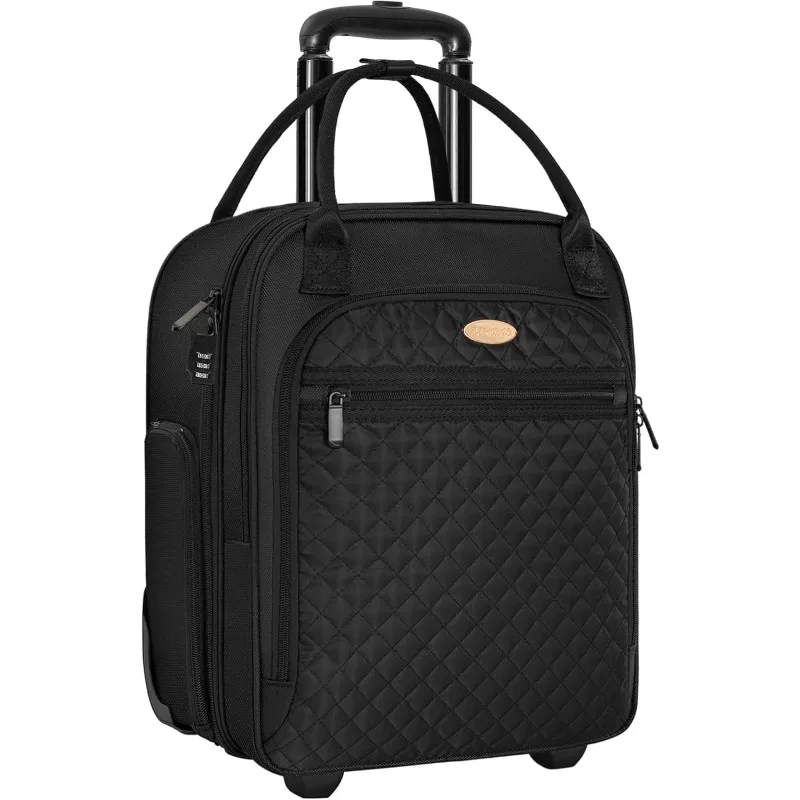 

Carry on Underseat with Wheels, 16.5inch Lightweight Overnight Luggage Bag Carry-On Suitcase for Men Women