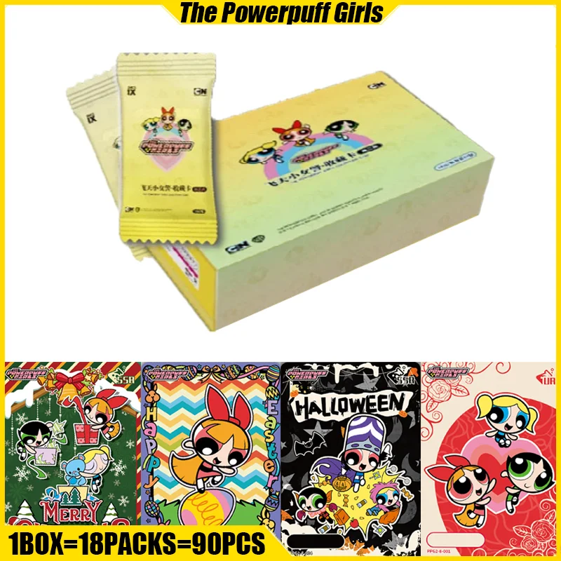 SPACE IX Vol.2 The Powerpuff Girls Cards Anime Collection Cards Mistery Box Board Games Toys Birthday Gifts for Boys and Girls