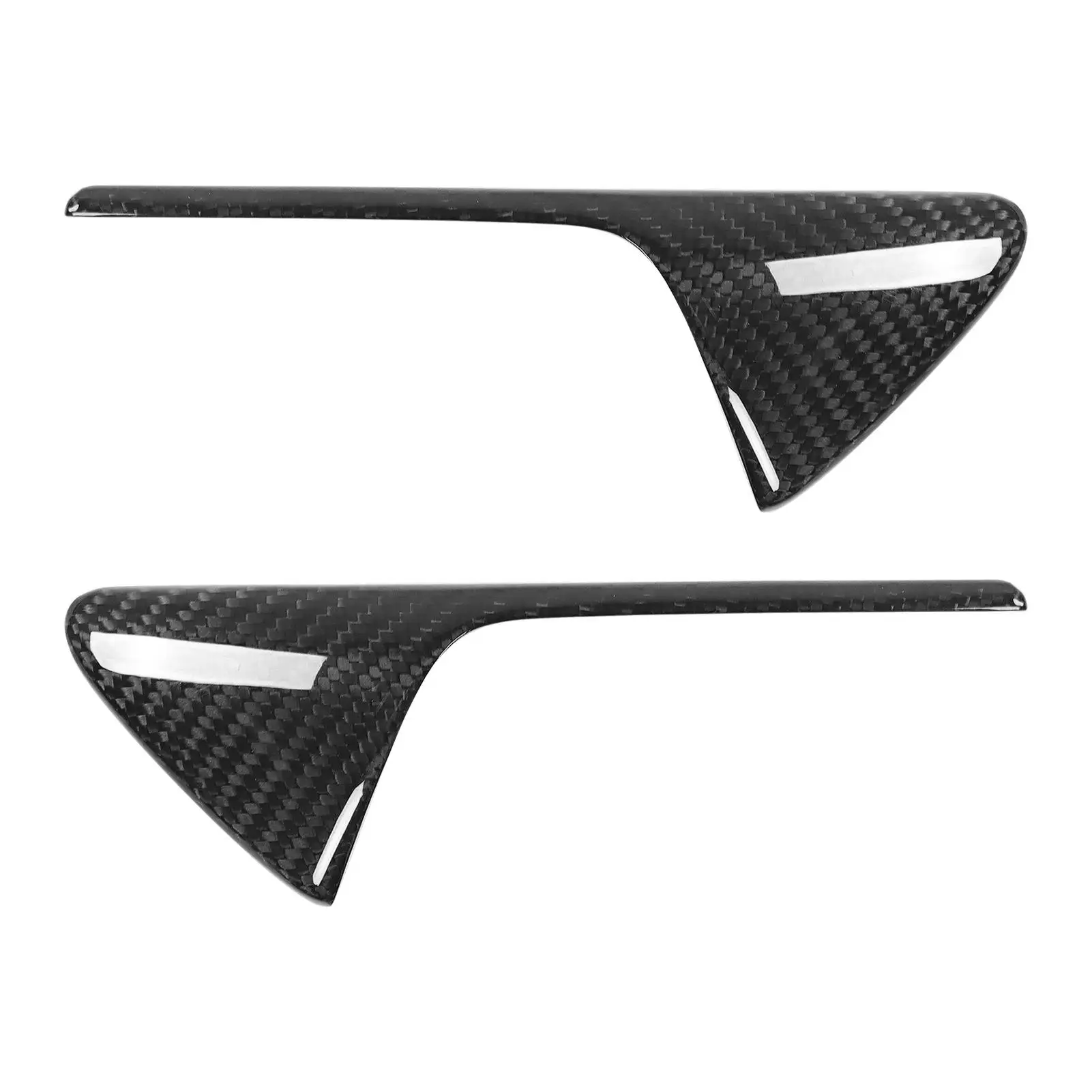 Pair of Side Camera Vent Cover Trim Real Carbon Fit for Tesla Model 3 S X Y