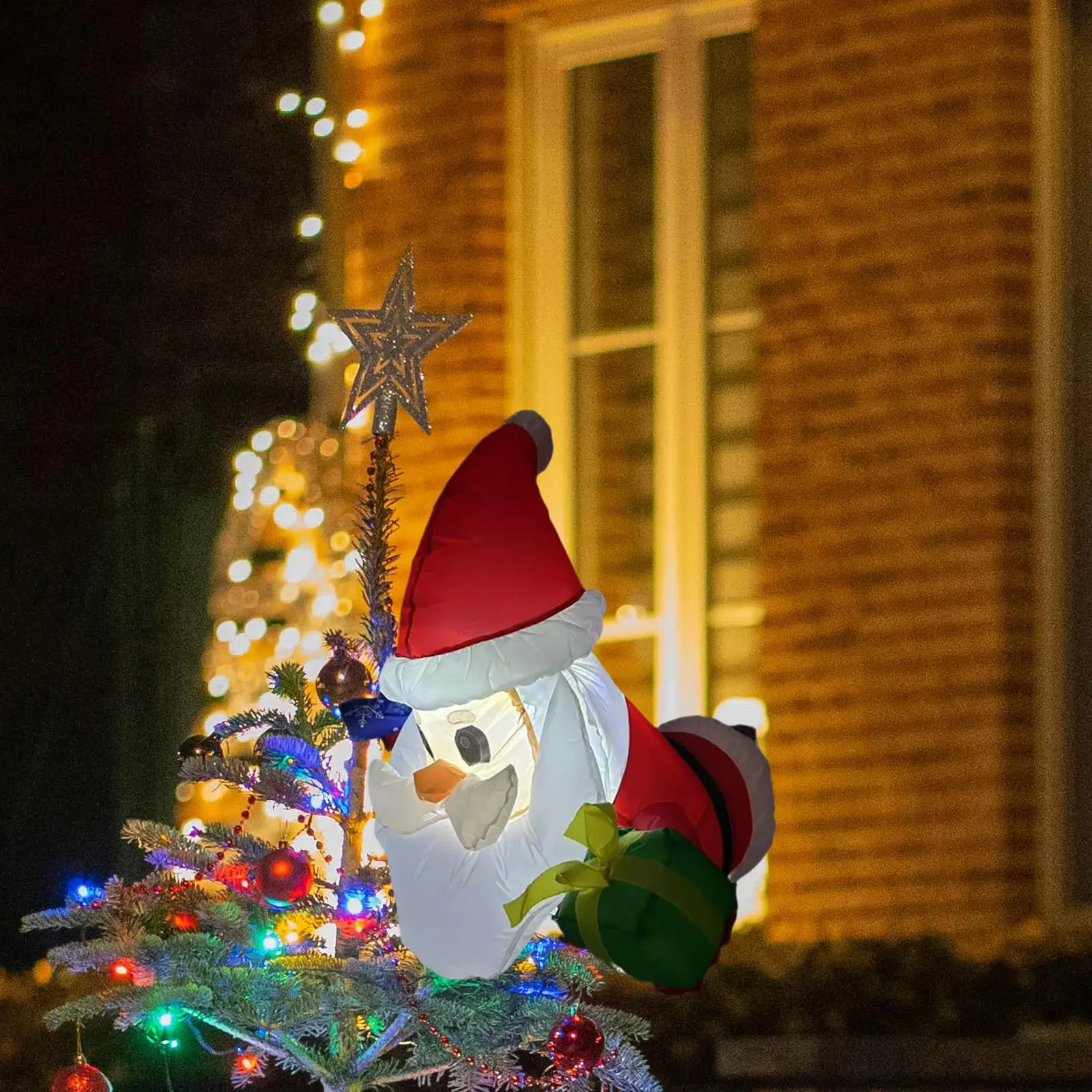 

Рождественский надувной Санта-Клаус, милый взорванный Санта-Клаус для праздничного зимнего патио