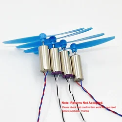 4pcs 8.5mm*20mm 8520 CW+CCW Coreless Motor with Propeller High Speed for 120 120mm DIY QX80 QX95 QX110 FPV RC Quadcopter Frame