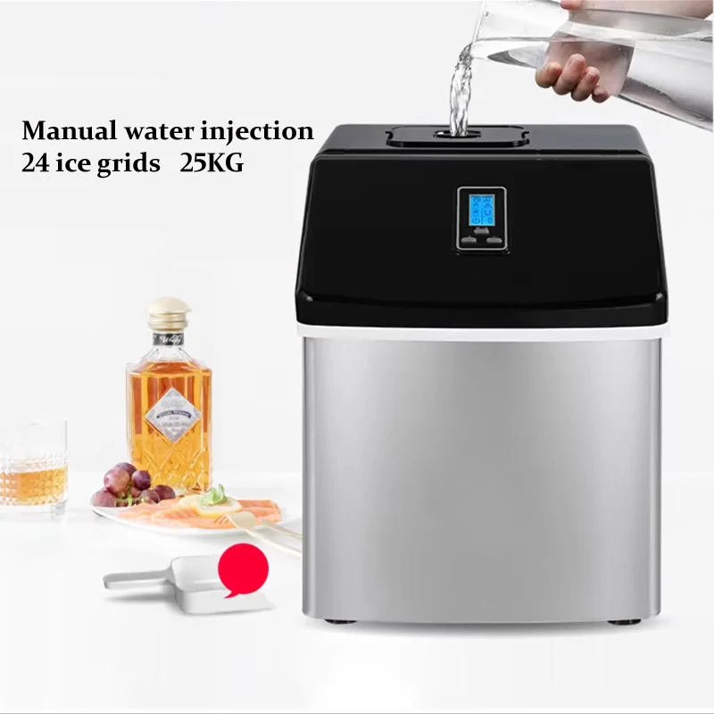 Ice Makers Countertop Pebble Ice Maker Machine One-Click Operation Self-Cleaning Countertop Automatic Ice Maker