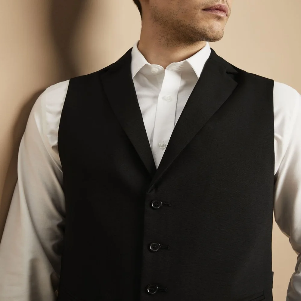 Man Vests Solid Sleeveless Notched Lapel Large Size For Wedding Dress Business Occasion Tailor-made High Quality Waistcoat 조끼