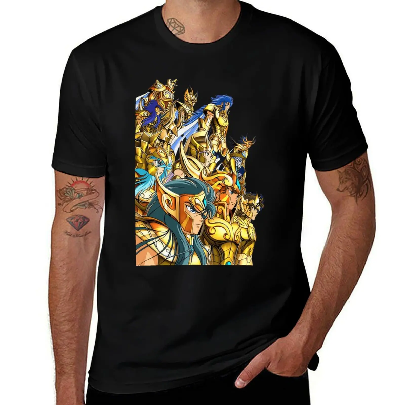 

Футболка из 100% хлопка Saint Seiya Aldebaran Saga DeathMask Aiolia Shaka Dokho Milo Aiolos Shura Camus Афродит Рыцари Зодиака